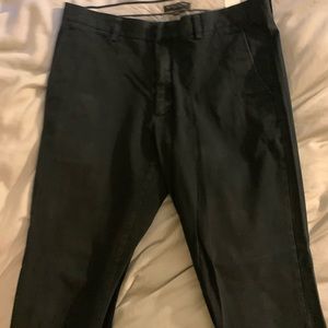 Black mens long pants